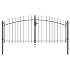 Puerta Doble con cerradura Woerden Gris 299,5 x 149,5 cm Acero