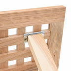 Mesa de Café Marrón 33 x 33 x 40,5 cm Madera de Nogal Sólido