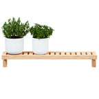 Estante Colgante de Pared Natural 62 x 10 x 12,5 cm