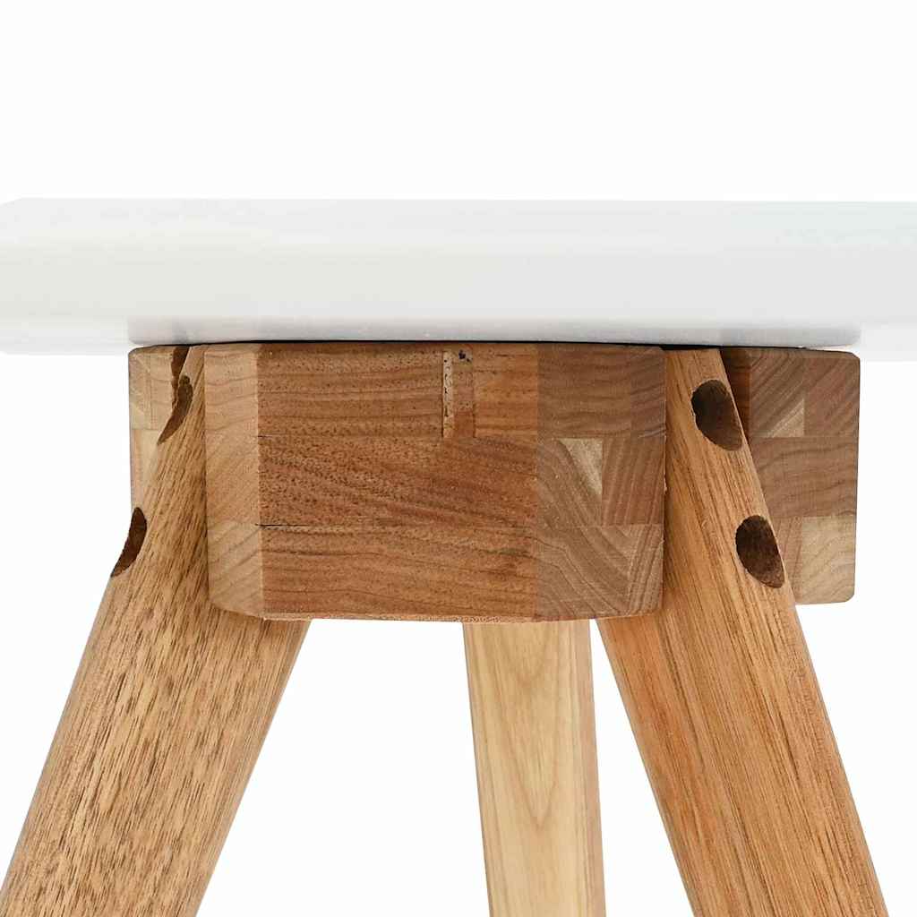 Mesa de Café 3 pcs Marrón Madera de Nogal Sólido