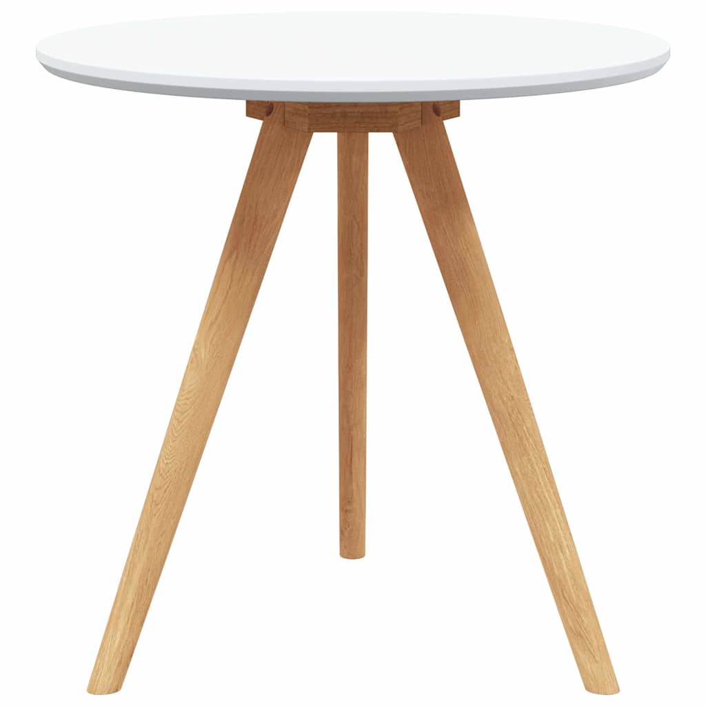 Mesa de Café 3 pcs Marrón Madera de Nogal Sólido
