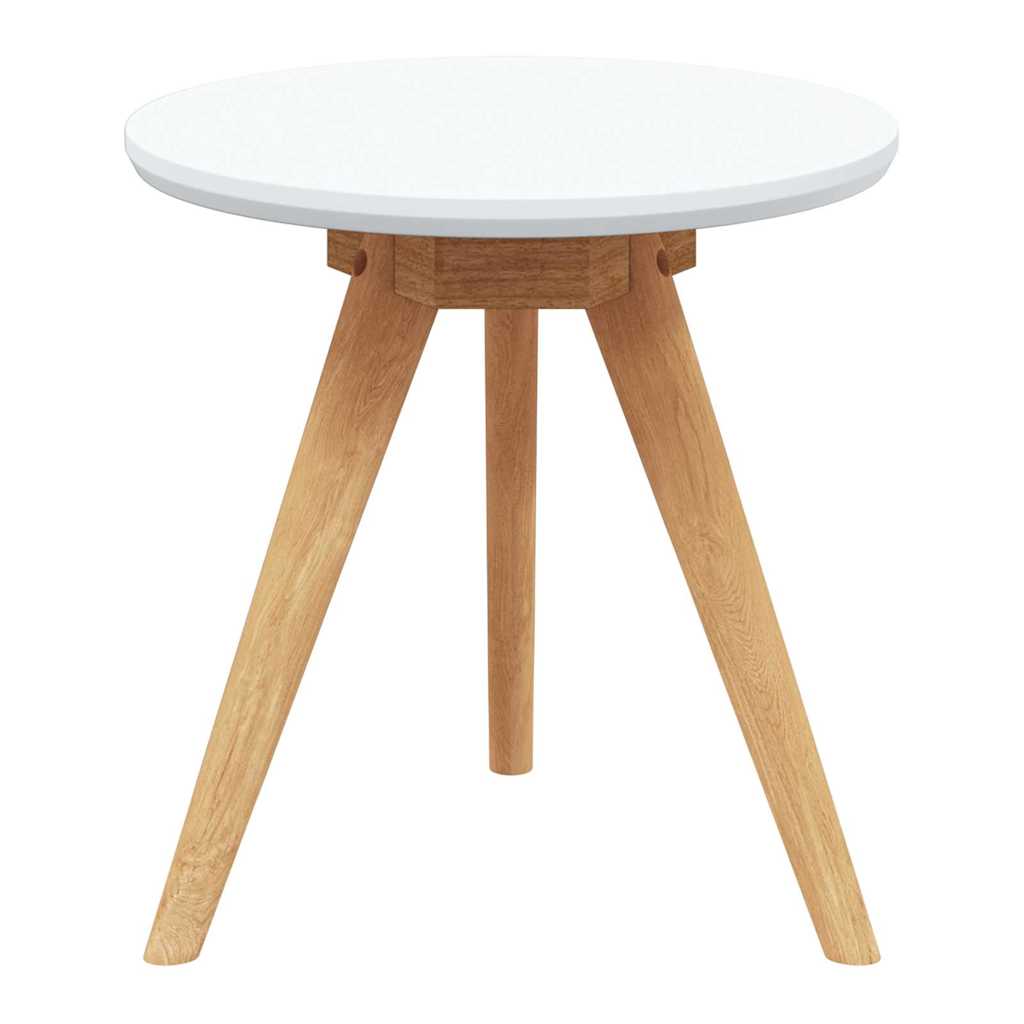 Mesa de Café 3 pcs Marrón Madera de Nogal Sólido