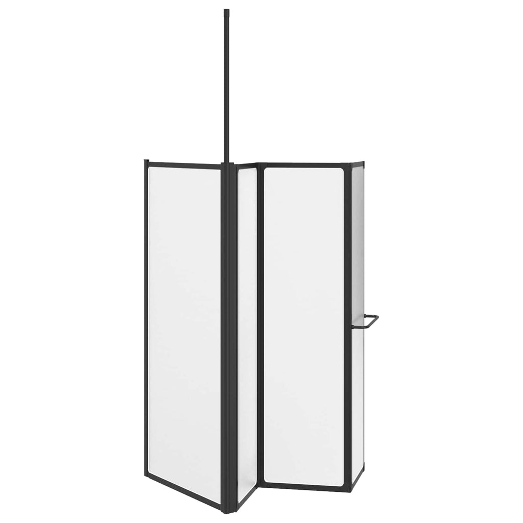 Mampara de ducha 120 x 70 x 137 cm Aluminio