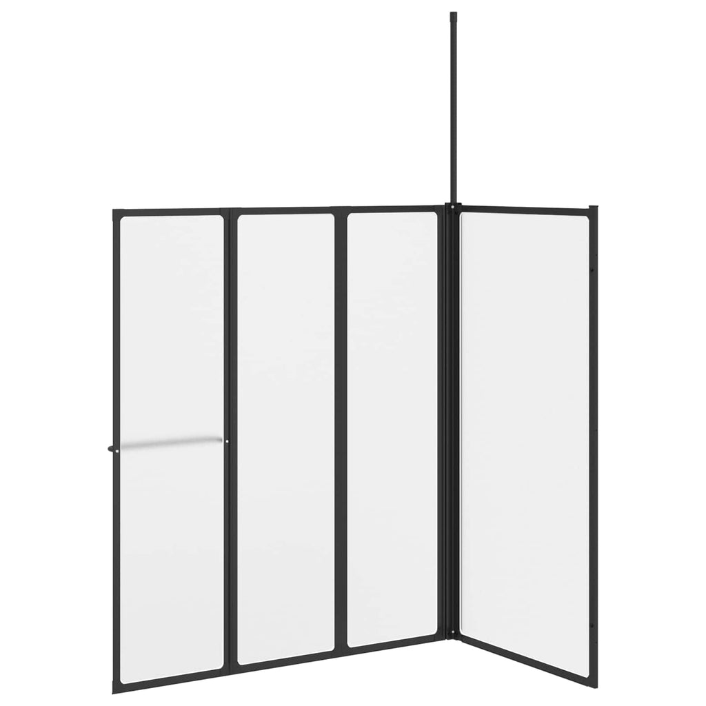 Mampara de ducha 120 x 70 x 137 cm Aluminio