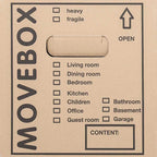Caja de Mudanza 20 pcs Natural 59 x 31,5 x 31,5 cm Cartón