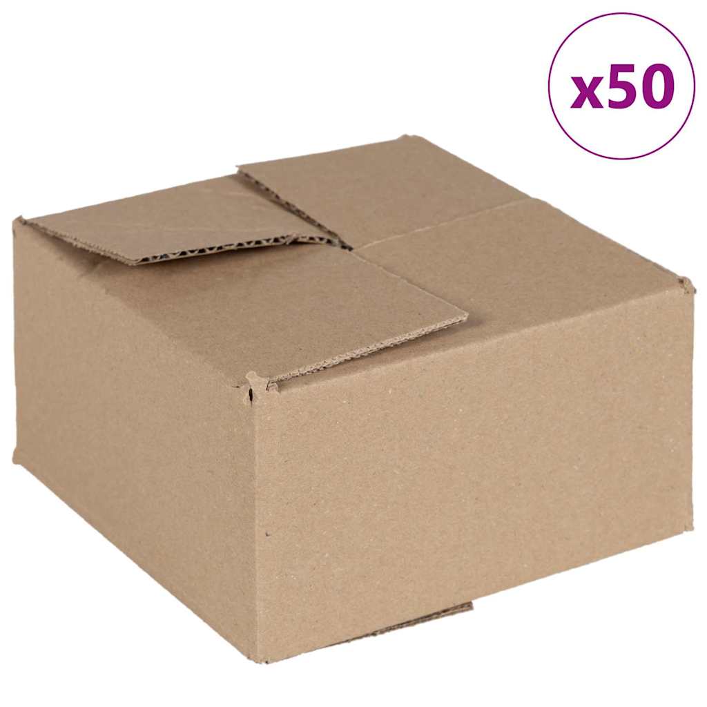 Caja Plegable 50 pcs Natural 15 x 15 x 8 cm Cartón