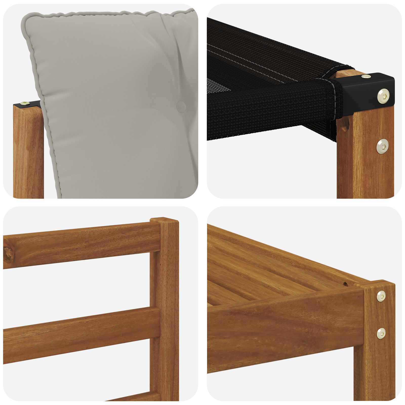 Conjunto de sofás de exterior 8 pcs Gris Natural y Claro