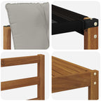 Conjunto de sofás de exterior 6 pcs Gris Natural y Claro