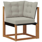 Conjunto de sofás de exterior 8 pcs Gris Natural y Claro