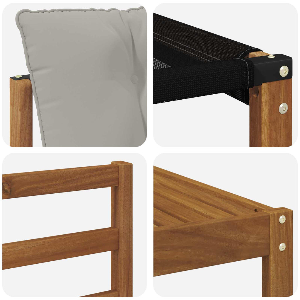 Conjunto de sofás de exterior 5 pcs Gris Natural y Claro