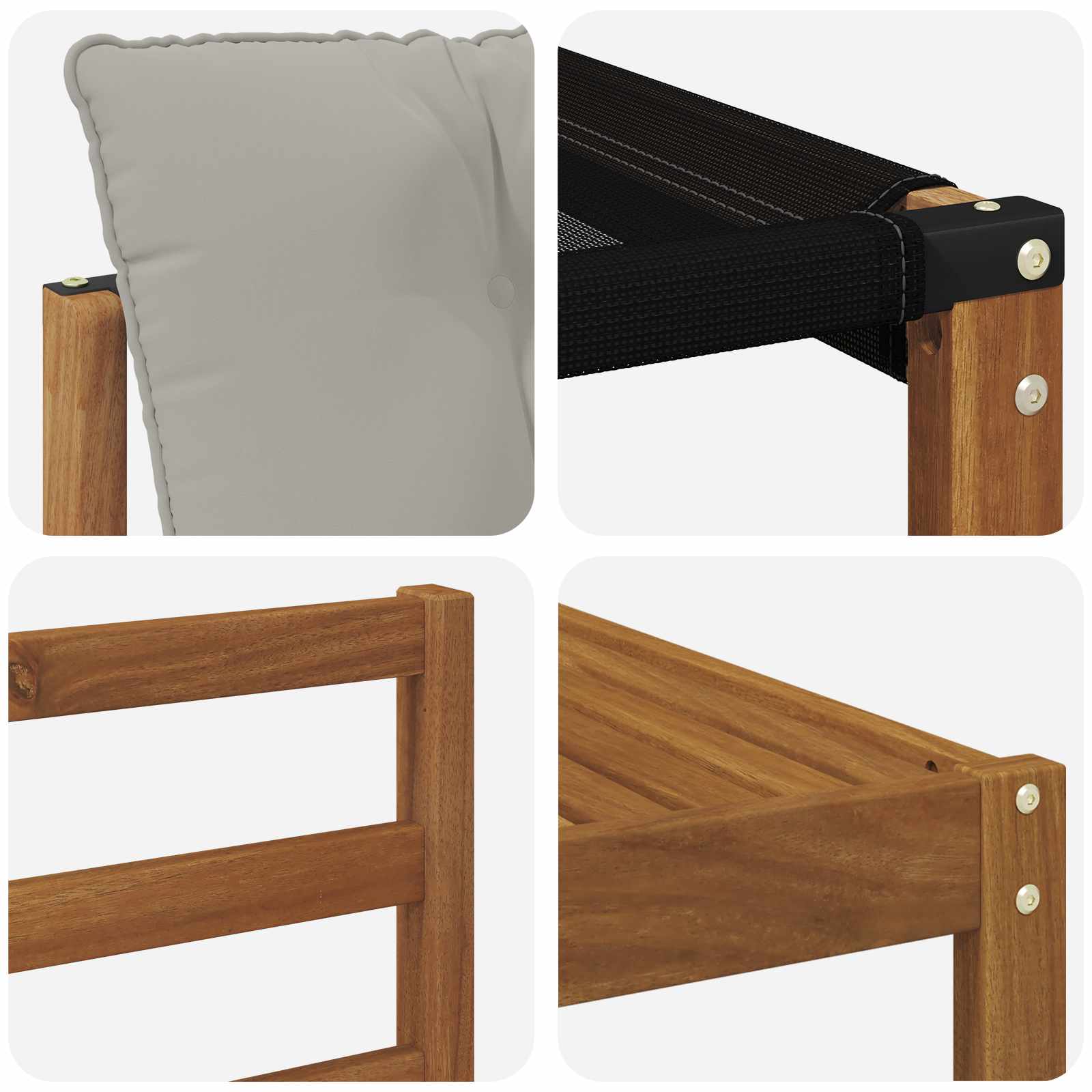 Conjunto de sofás de exterior 8 pcs Gris Natural y Claro