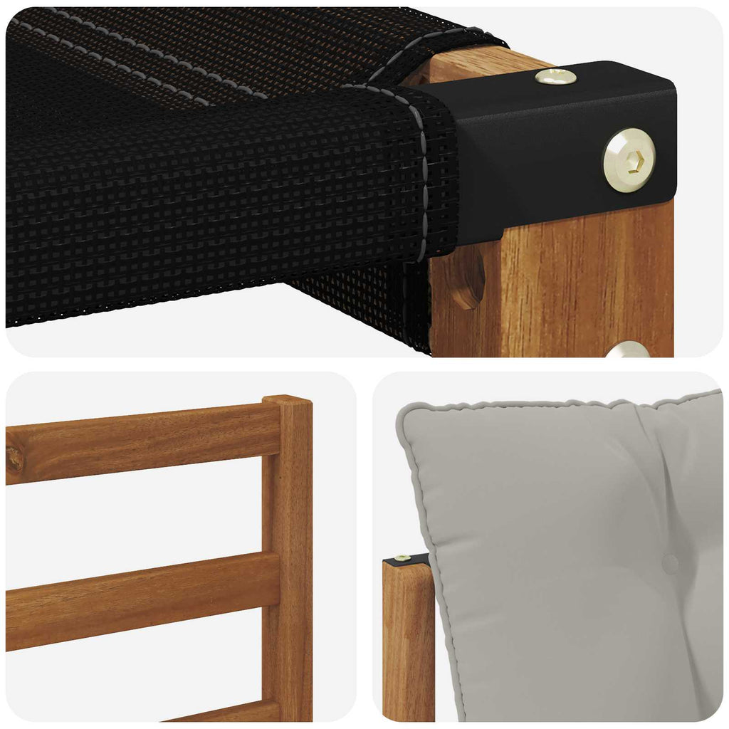 Conjunto de sofás de exterior 4 pcs Gris Natural y Claro