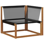 Conjunto de sofás de exterior 4 pcs Gris Natural y Claro