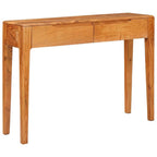 Mesa Consola Marrón 110 x 30 x 80 cm Madera de Acacia Sólida
