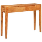 Mesa Consola Marrón 110 x 30 x 80 cm Madera de Acacia Sólida