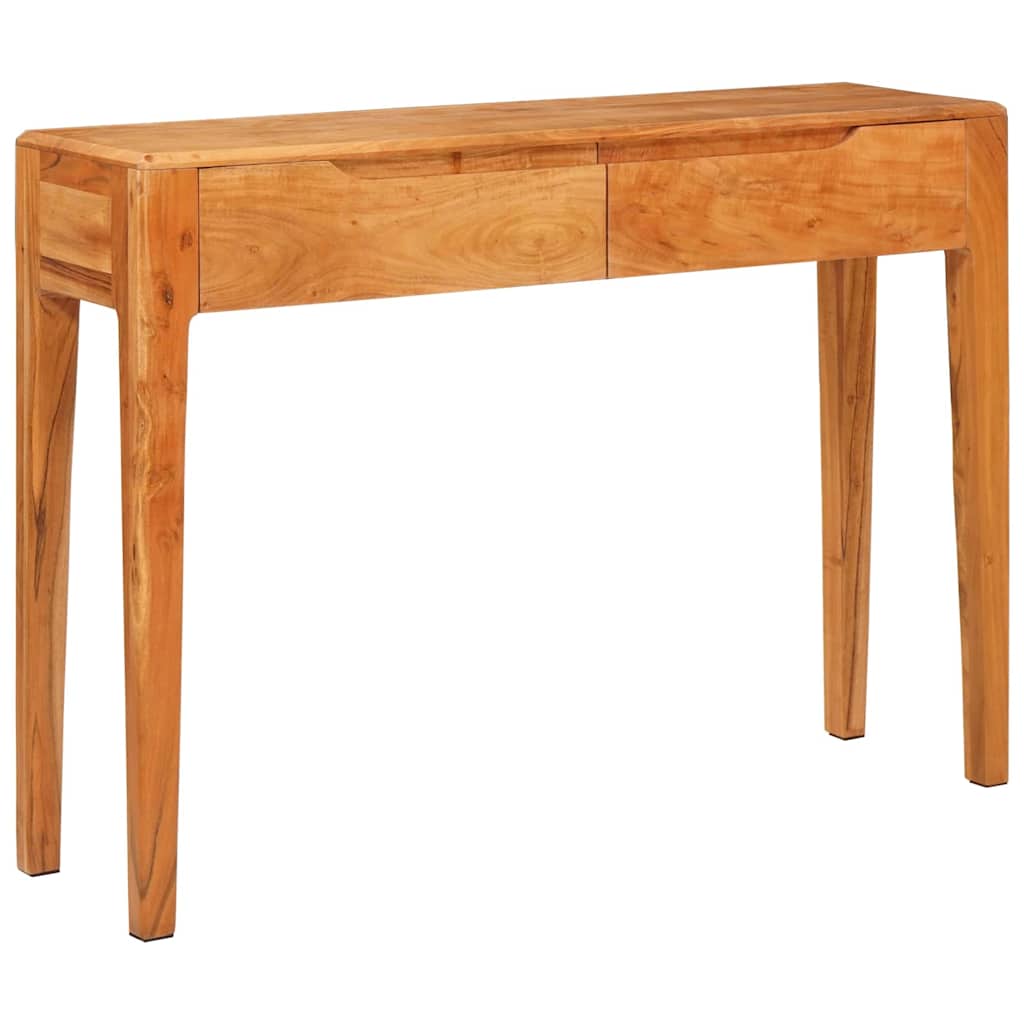 Mesa Consola Marrón 110 x 30 x 80 cm Madera de Acacia Sólida