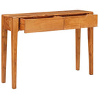 Mesa Consola Marrón 110 x 30 x 80 cm Madera de Acacia Sólida