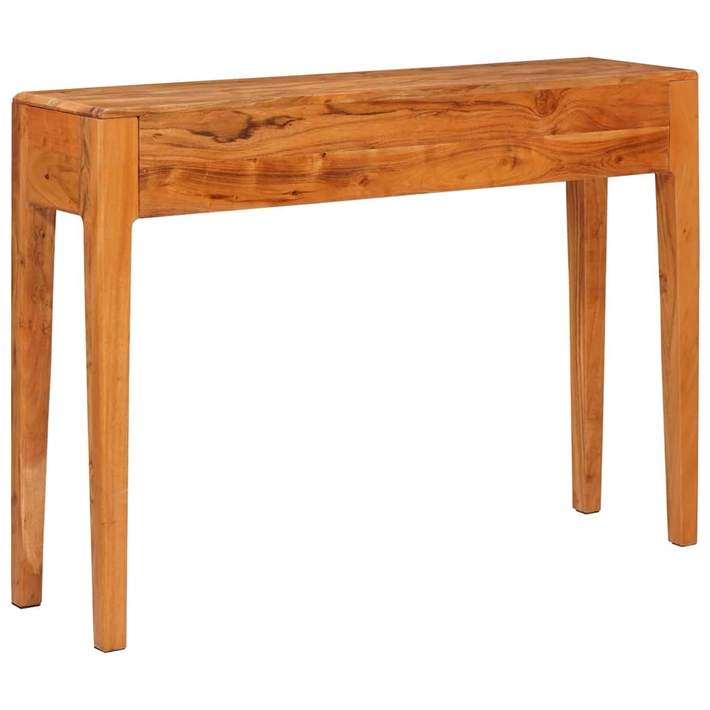 Mesa Consola Marrón 110 x 30 x 80 cm Madera de Acacia Sólida