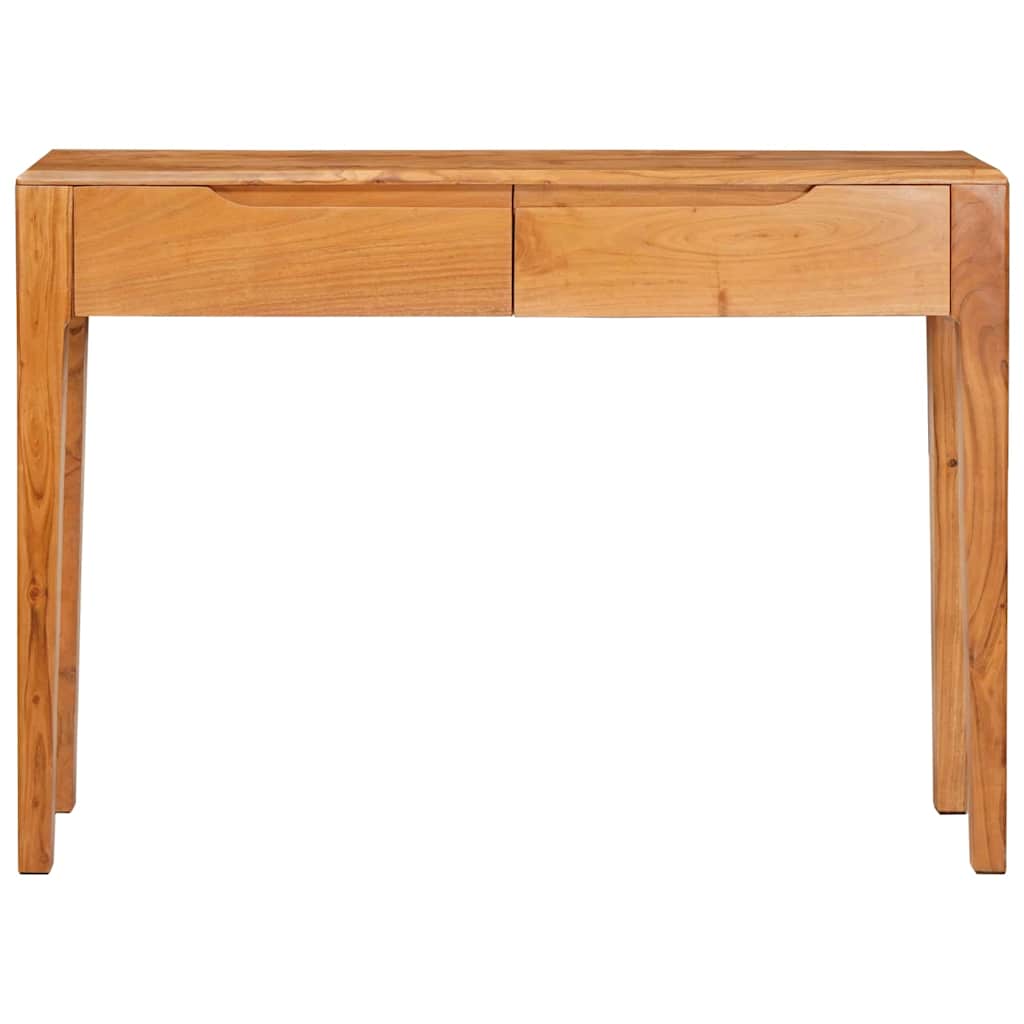 Mesa Consola Marrón 110 x 30 x 80 cm Madera de Acacia Sólida