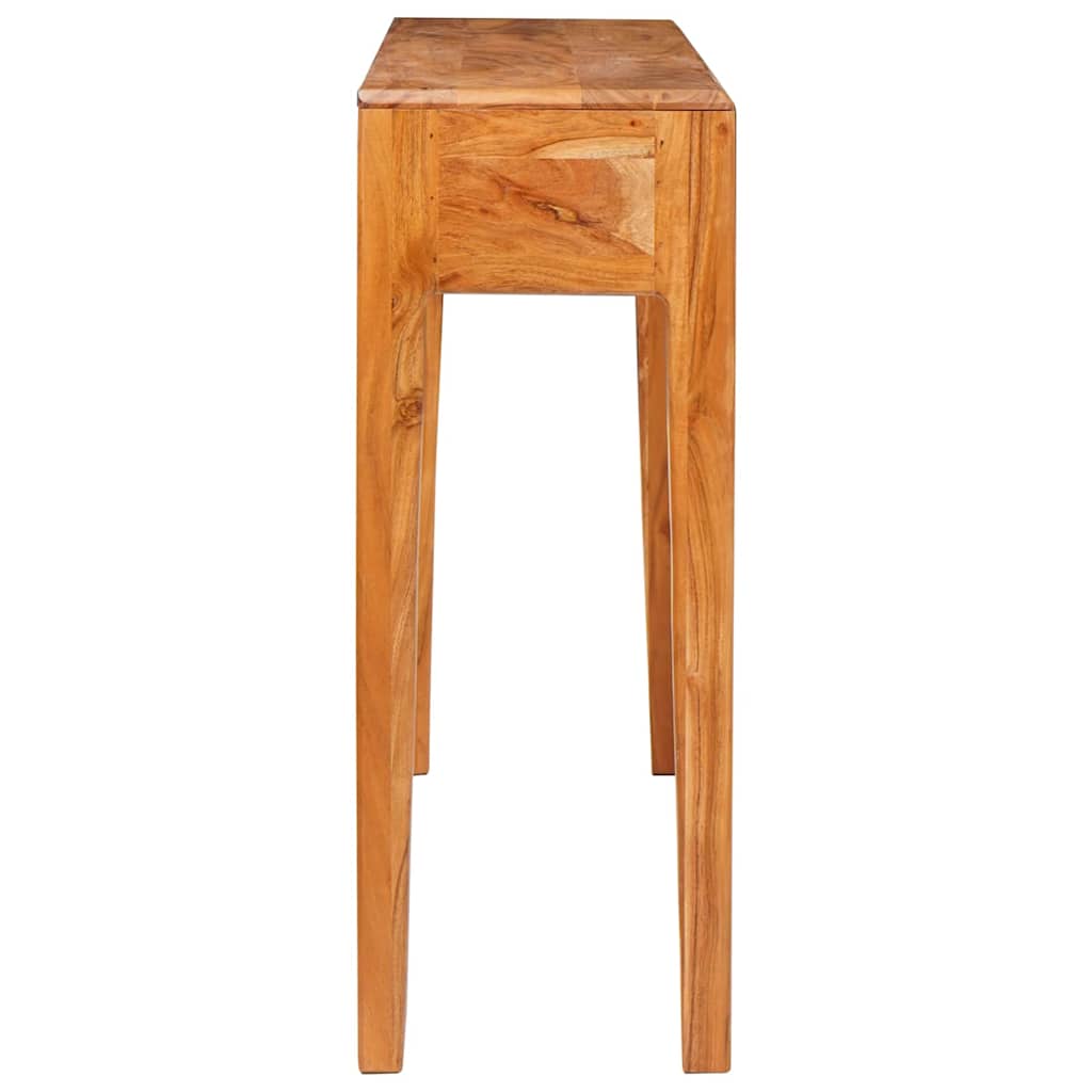 Mesa Consola Marrón 110 x 30 x 80 cm Madera de Acacia Sólida
