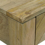 Mesa Consola con cajón Gris natural 110 x 30 x 80 cm
