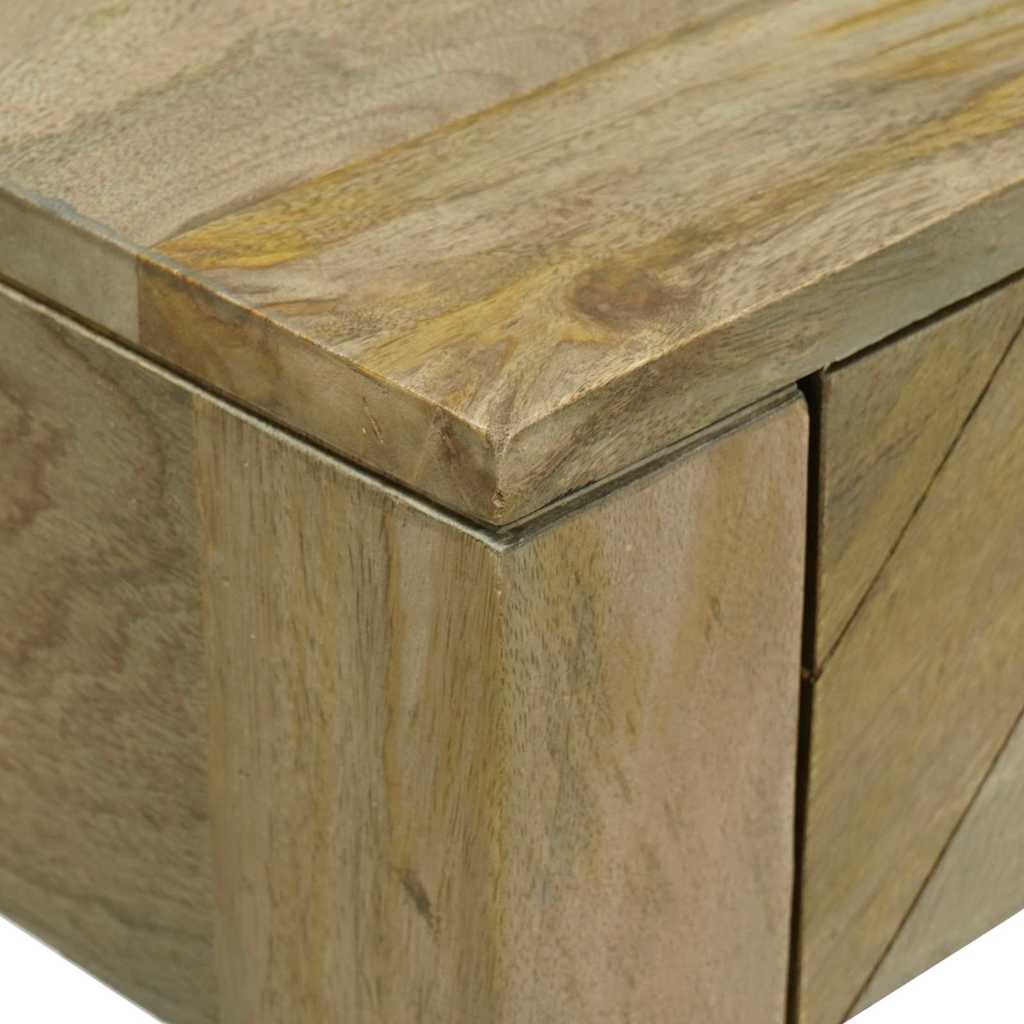 Mesa Consola con cajón Gris natural 110 x 30 x 80 cm