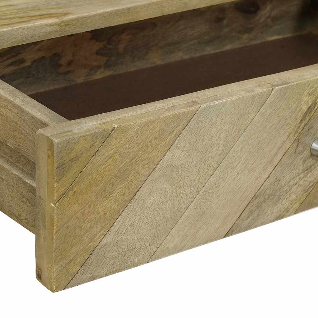 Mesa Consola con cajón Gris natural 110 x 30 x 80 cm