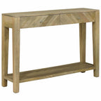 Mesa Consola con cajón Gris natural 110 x 30 x 80 cm