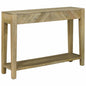Mesa Consola con cajón Gris natural 110 x 30 x 80 cm