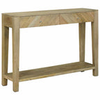 Mesa Consola con cajón Gris natural 110 x 30 x 80 cm
