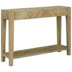 Mesa Consola con cajón Gris natural 110 x 30 x 80 cm