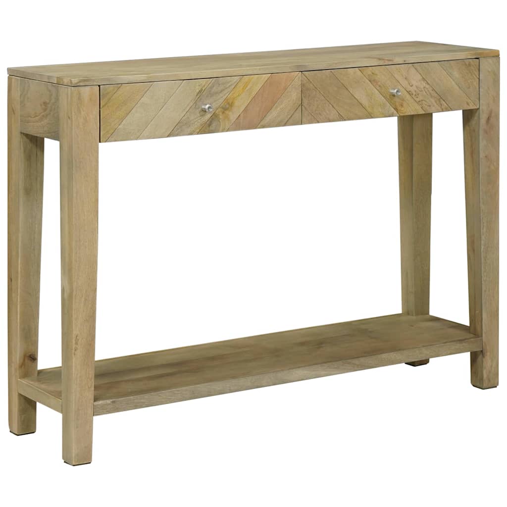 Mesa Consola con cajón Gris natural 110 x 30 x 80 cm