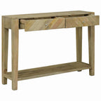 Mesa Consola con cajón Gris natural 110 x 30 x 80 cm