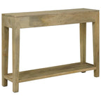 Mesa Consola con cajón Gris natural 110 x 30 x 80 cm
