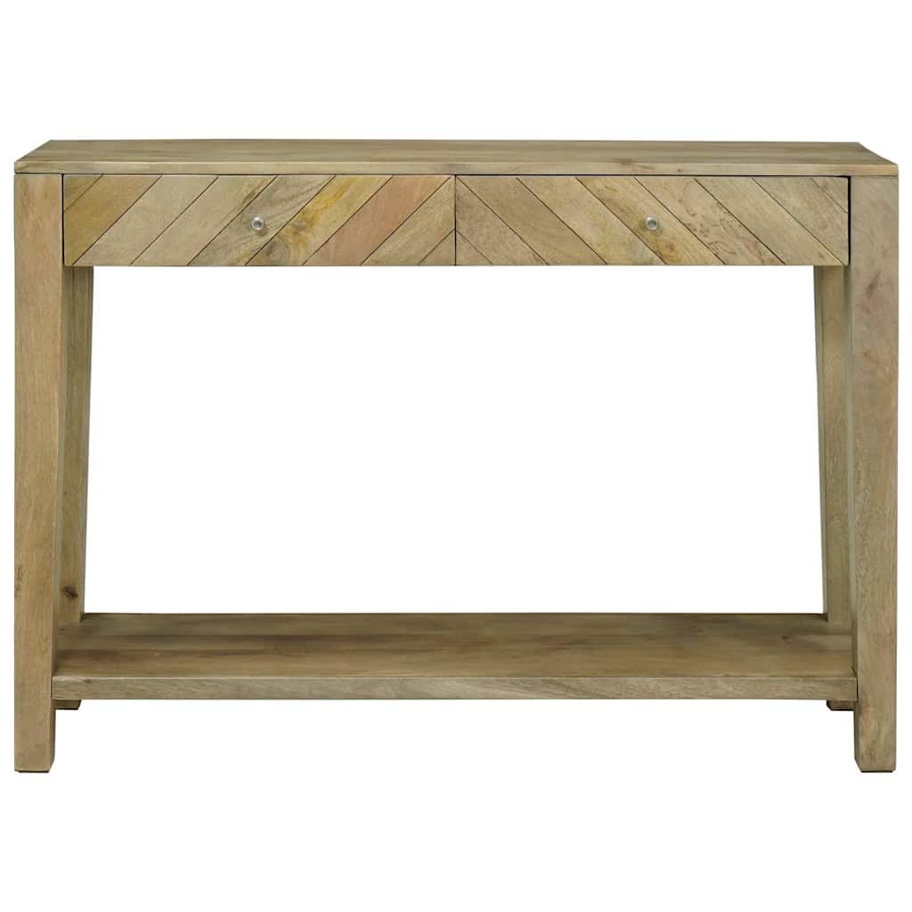 Mesa Consola con cajón Gris natural 110 x 30 x 80 cm