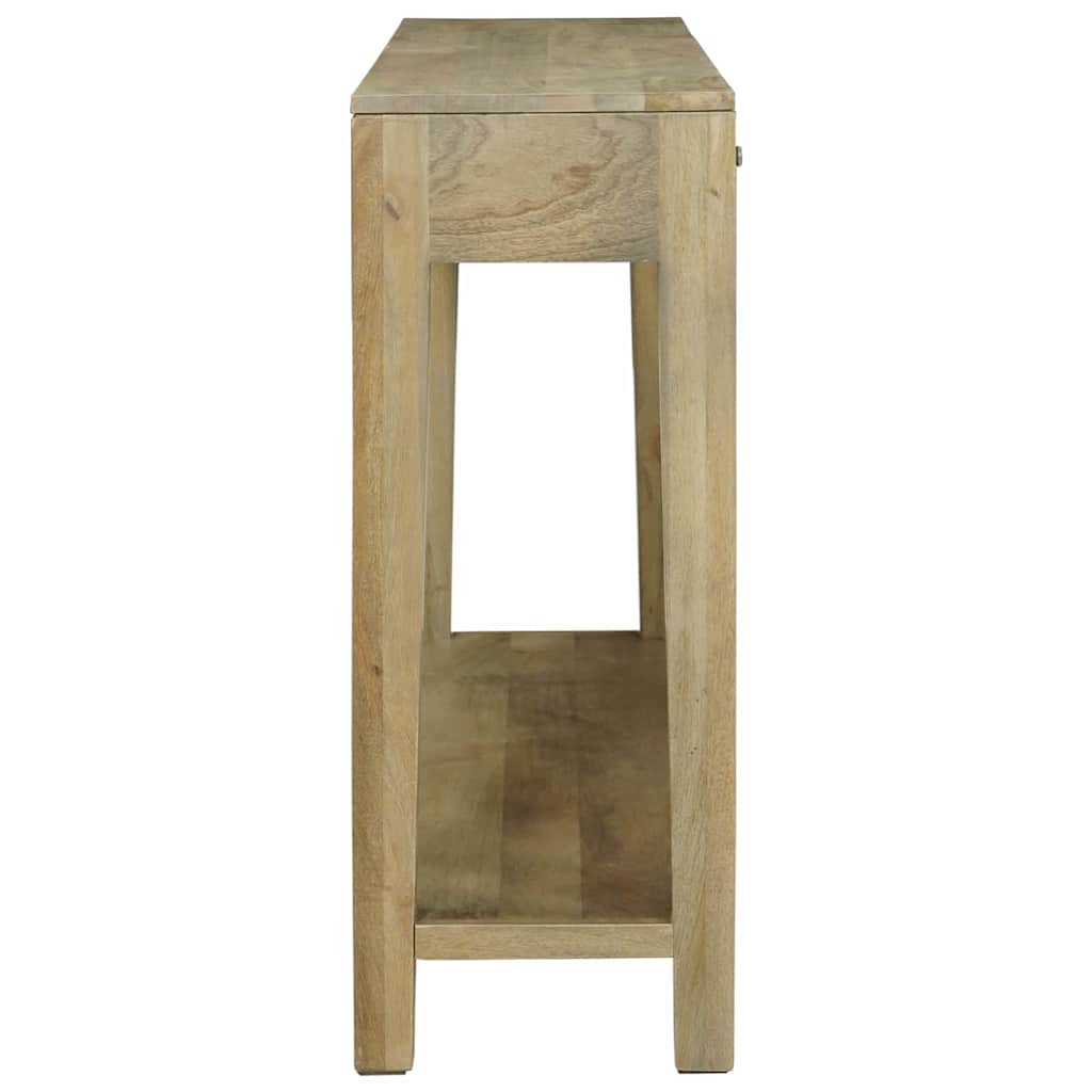 Mesa Consola con cajón Gris natural 110 x 30 x 80 cm