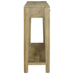 Mesa Consola con cajón Gris natural 110 x 30 x 80 cm