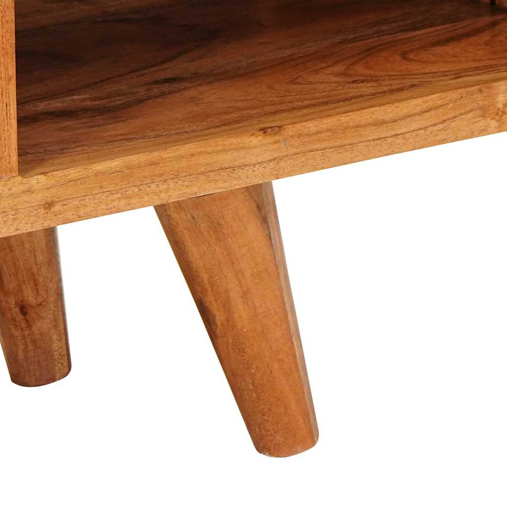 Gabinete de TV Marrón 110 x 30 x 40 cm Madera de Acacia Sólida