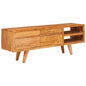 Brown TV Cabinet 110 x 30 x 40 cm Solid Acacia Wood