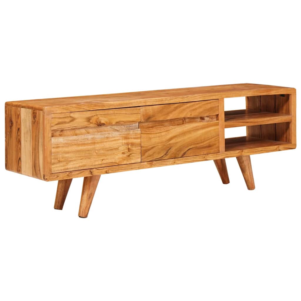Gabinete de TV Marrón 110 x 30 x 40 cm Madera de Acacia Sólida
