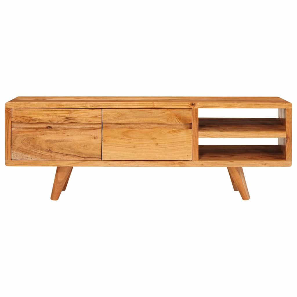 Gabinete de TV Marrón 110 x 30 x 40 cm Madera de Acacia Sólida