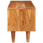 Gabinete de TV Marrón 110 x 30 x 40 cm Madera de Acacia Sólida