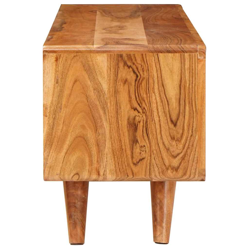 Gabinete de TV Marrón 110 x 30 x 40 cm Madera de Acacia Sólida