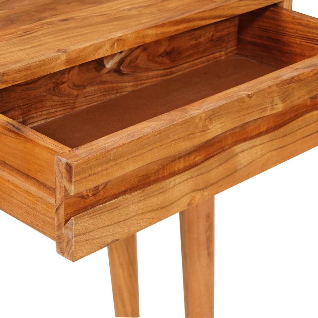 Mesa Consola Marrón 110 x 30 x 80 cm Madera de Acacia Sólida