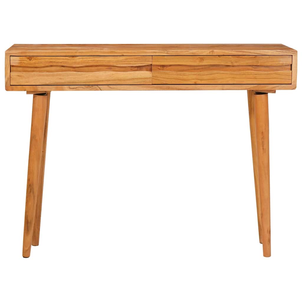 Mesa Consola Marrón 110 x 30 x 80 cm Madera de Acacia Sólida