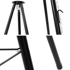 Trípode para Fogata 2 pcs Negro Acero