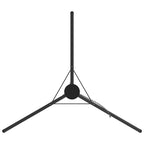 Trípode para Fogata 2 pcs Negro Acero