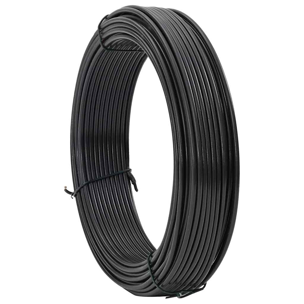 Alambre de sujeción para vallas Antracita 33 m PVC