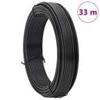 Alambre de sujeción para vallas Antracita 33 m PVC