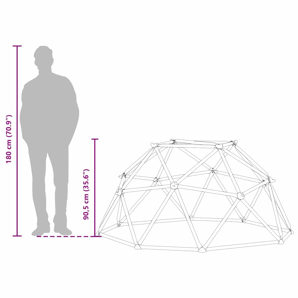 Domo de Escalada Azul Acero